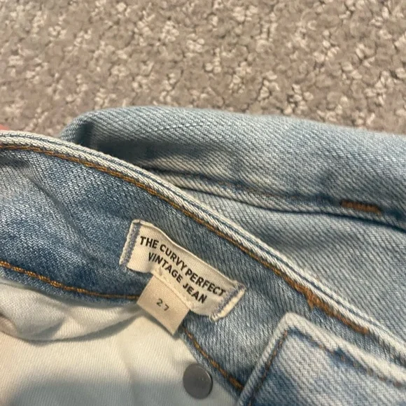 Curvy Perfect Vintage Jeans - Madewell Women’s Size 27 - Picture 4 of 6